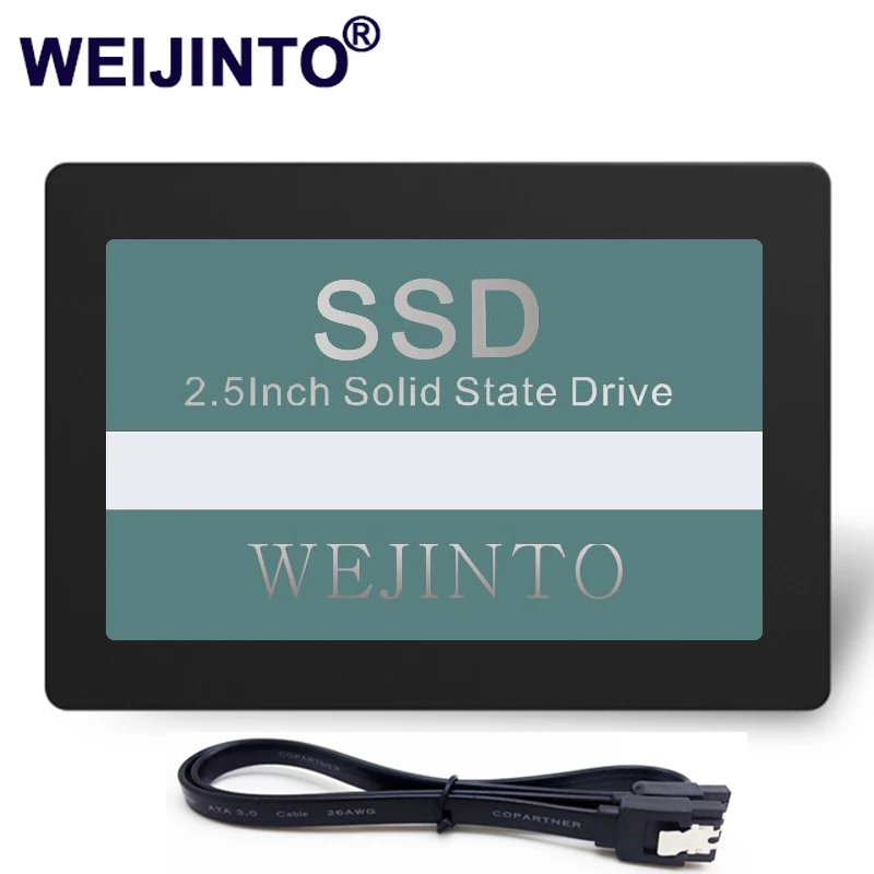 WEIJINTO SSD 360 Гб жесткий диск HDD 360 гб SATA3 2,5 Внутренний твердотельный накопитель для Тетрадь ноутбука, настольного компьютера и 45 см SATA кабель