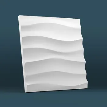 

New Plastic Molds Plastic forms, plastic 3D decorative wall panels "WAVE 3" for gypsum, Price for 1pcs unique design new arrival