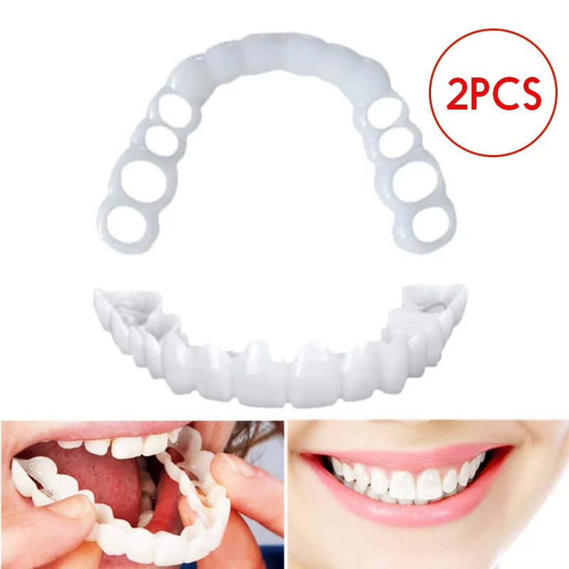 

Denture Tooth Denture Cover Beautiful Comfort Fit Fle Teeth Fake Veneer Cover Teeth Whitening Snap On Smile Teeth Cosmetic