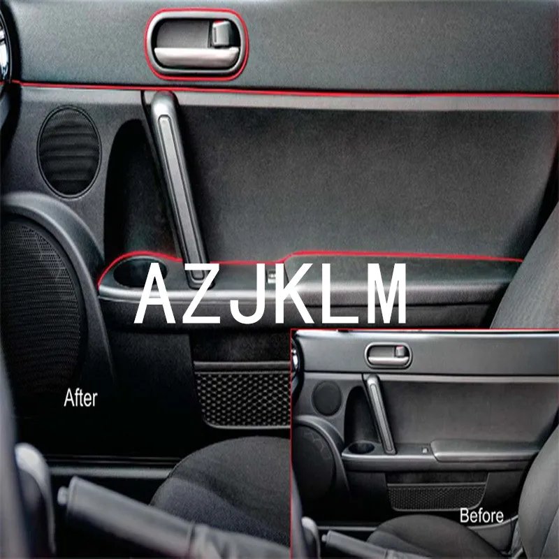 15M x 6mm Car Van Interior Gap Garnish Edging Protector Trim Red