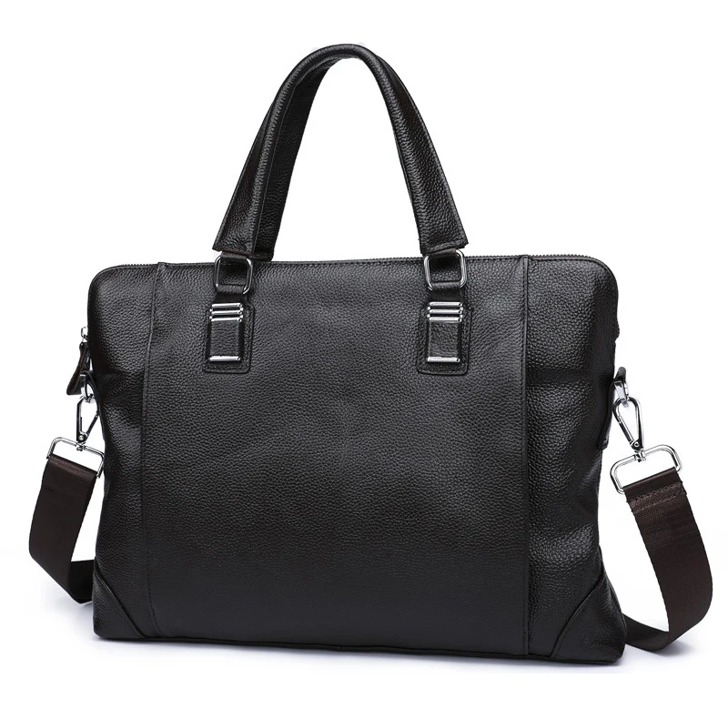 

MEIGARDASS Genuine Leather Handbags Business Briefcase Men Office 14 inches Laptop Bag Case Fashion Computer Shoulder Bags 2018
