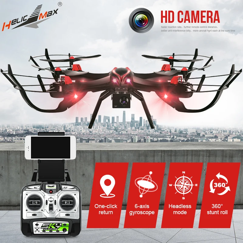 

HeLIC MaX 1327 RC Drone RC Quadcopter Drone WIFI 2.4G RC Helicopter Drones With Camera Transmission Aerial Drone Children'S