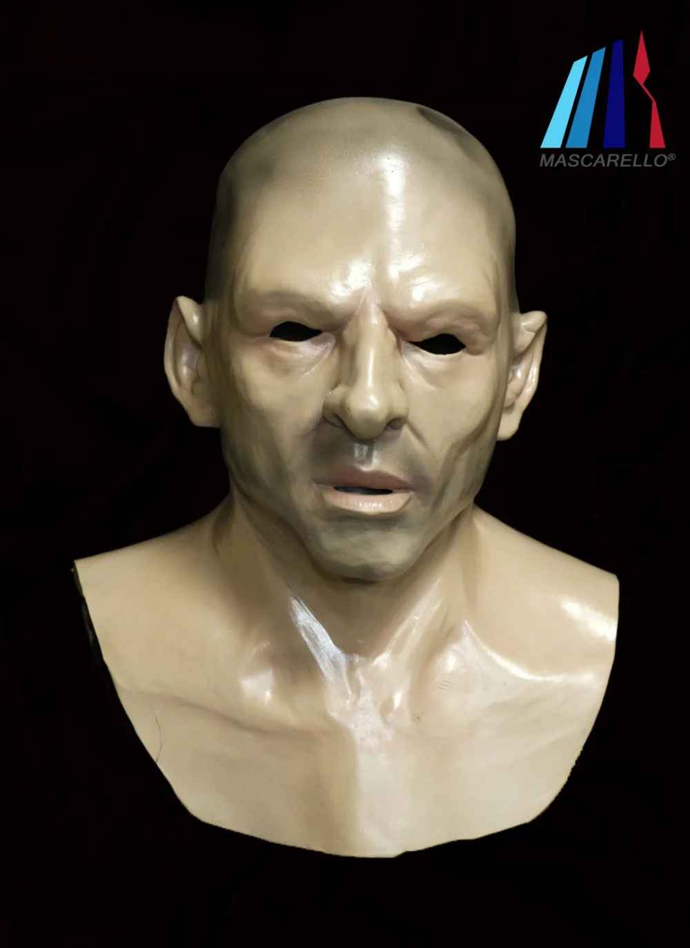 

Realistic Male Bald Head Hard Man Thug Soldier Human Face Mask Latex Masks