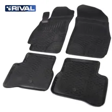 Для Hyundai Accent TAGAZ 2005-2013 Коврики в салон 4 шт./компл. полиуретан [Rival 12311001]