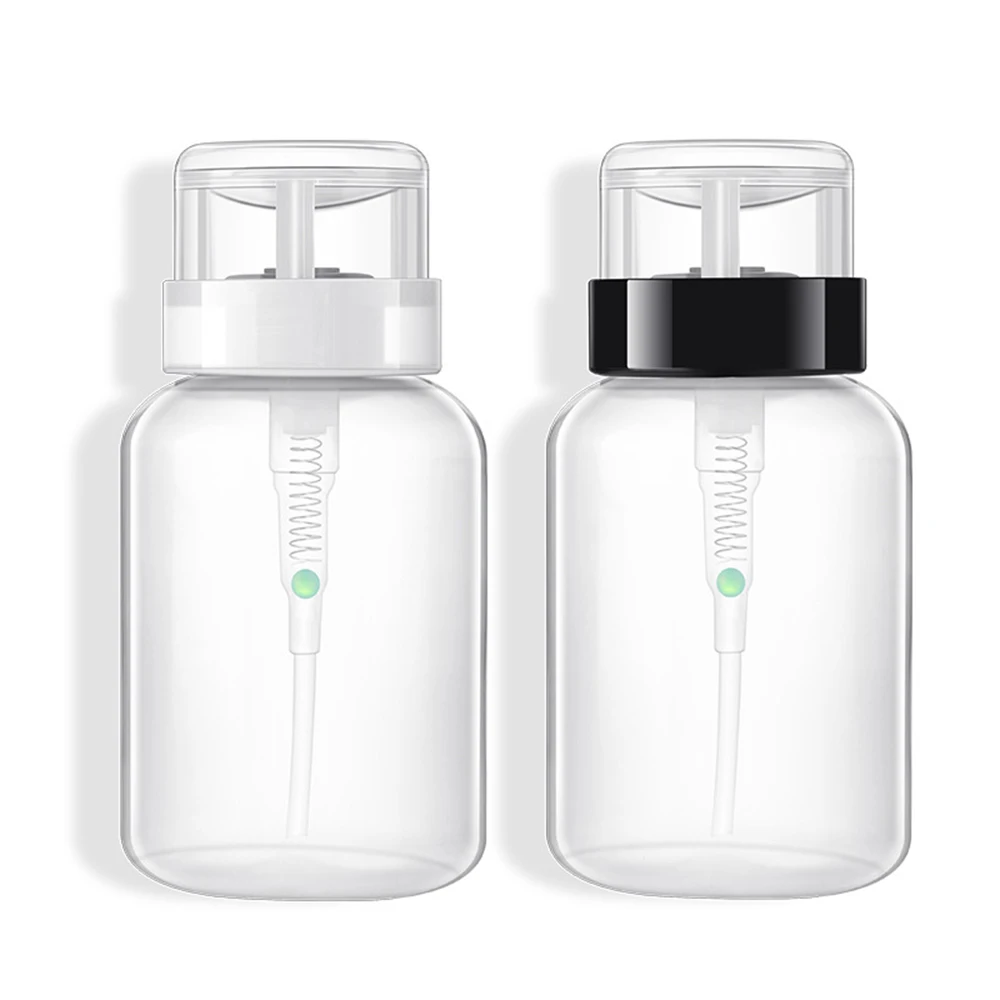 

Aihogard 200ml Empty Plastic Nail Polish Remover Alcohol Liquid Press Pumping Dispenser Bottle Nail Art UV Gel Bottle