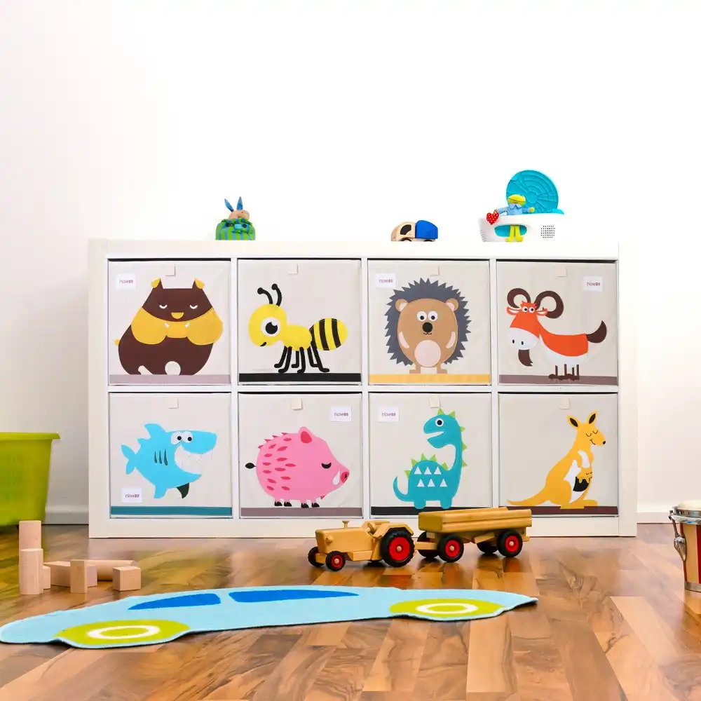 New Cartoon Animal Toy Storage Box Folding Bins New Cartoon Animal Toy Storage Box