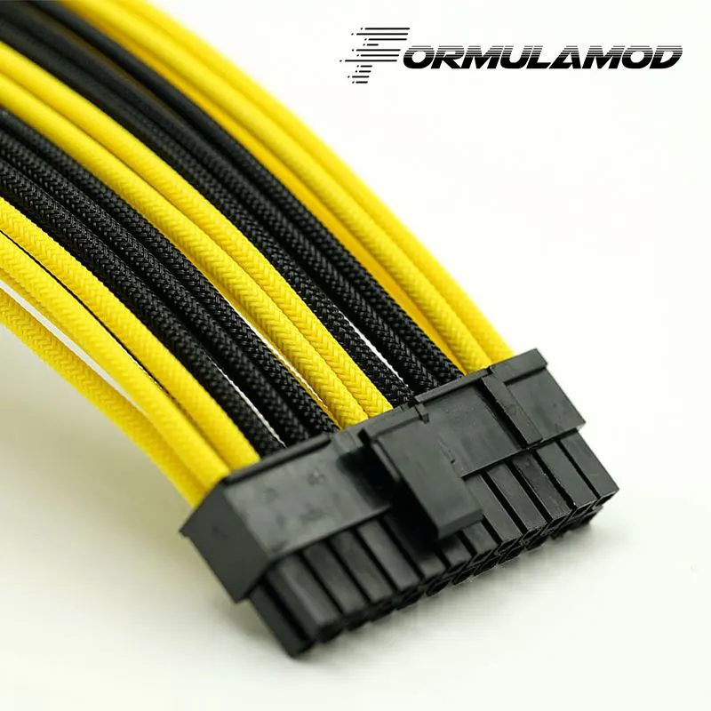 FormulaMod Fm-ATX24P-C, ATX 24Pin материнская плата удлинитель, 18AWG 24Pin многоцветные соответствующие кабели расширения