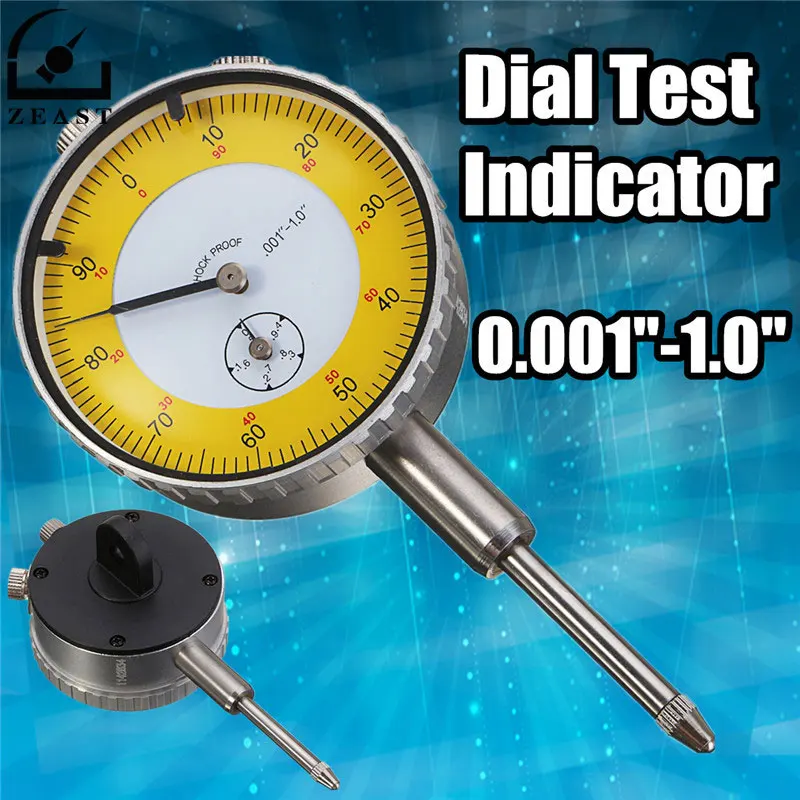 

0.001"-1.0" Precision Dial Gauge Test Indicator Professional Lever Scale Meter Accuracy Indicators Center Finder Micrometre
