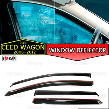 

Window deflector for Kia Ceed 2006-2012 Wagon car window deflector wind guard vent sun rain visor cover car styling decor