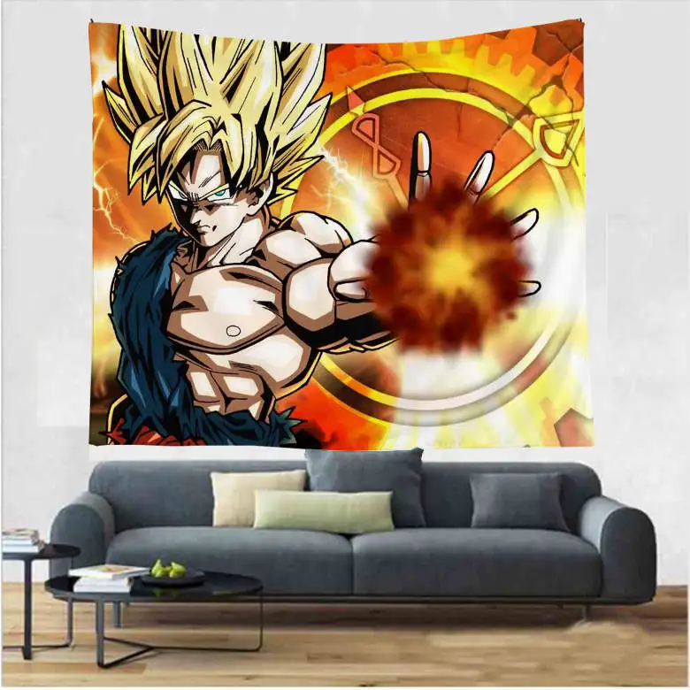 Imandale DBZ Super Heroes узор хиппи гобелены настенный утолщаются гобелены аниме Гоку узор стены книги по искусству домашний декор - Цвет: 8