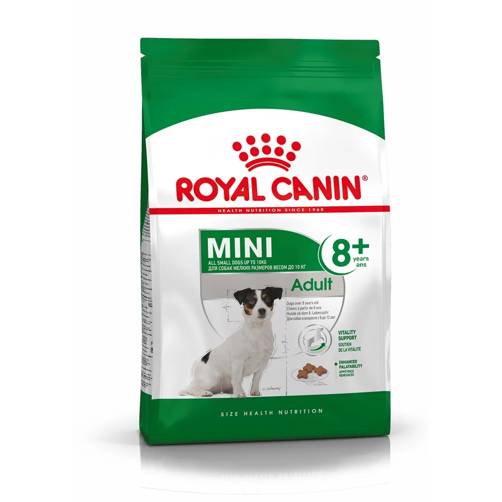 Royal Canin Mini Adult 8+ корм для собак старше 8 лет мелких пород, 4 кг