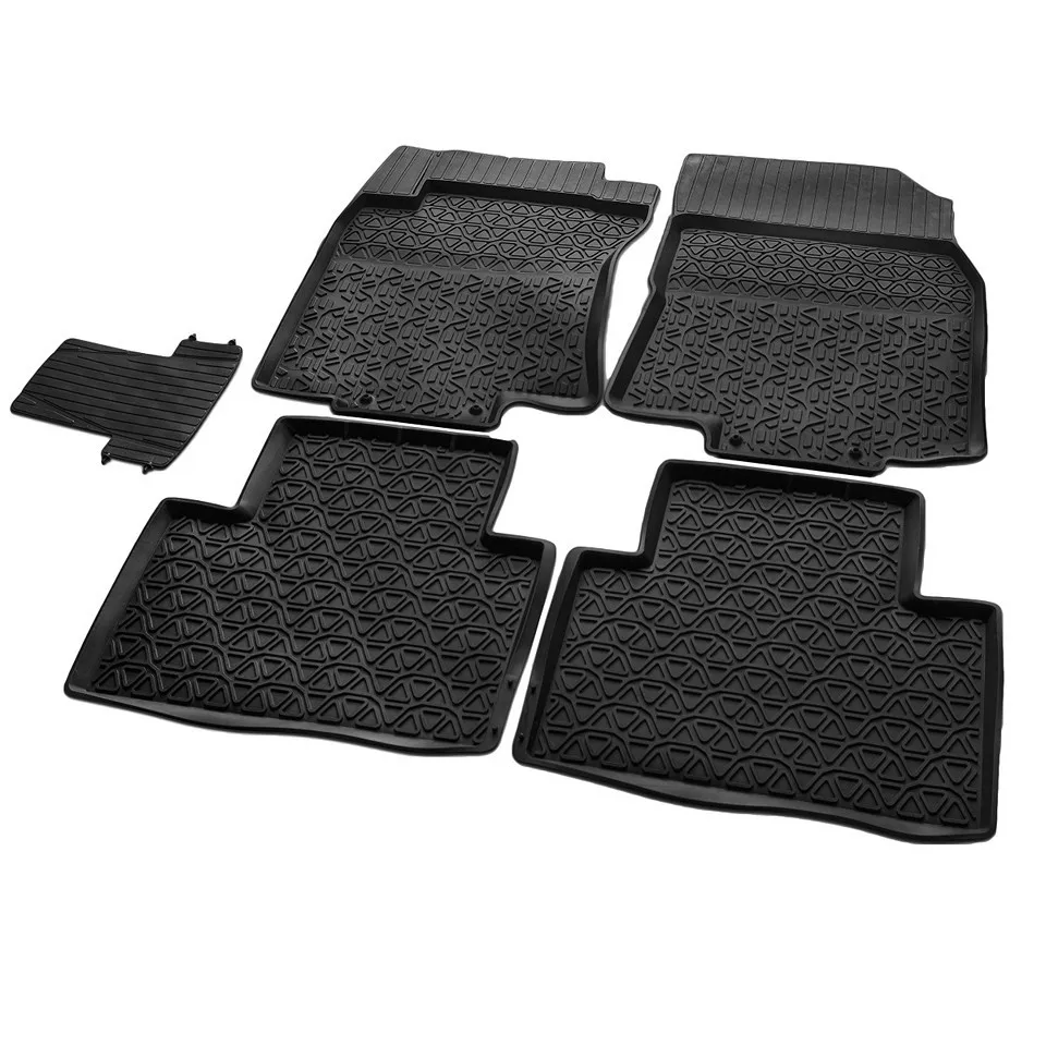 Резиновые коврики для Nissan X Trail T32 2015 2019 5 шт./компл. Rival 64109001|Напольные коврики| |