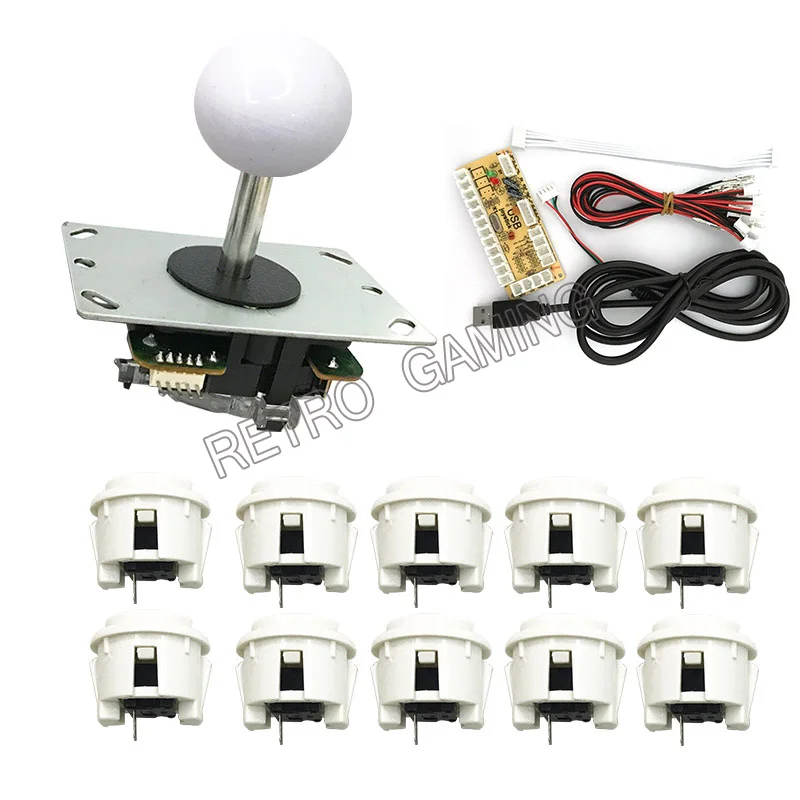 Аркада Mame Zero Delay USB энкодер DIY Kit оригинальный Sanwa JLF-YP-8YT джойстик и OBSF-30 Кнопка для