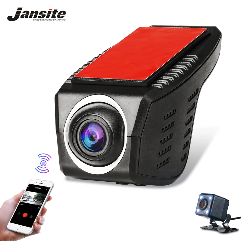 

Jansite wifi Car DVR Dual lens Loop record video Full HD 1080P car cameras Registrator Dashcam Digital Video Recorder G-sensor