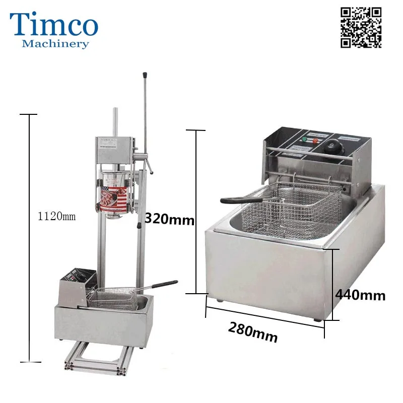 Churros maker 3L fryer 6L (2)