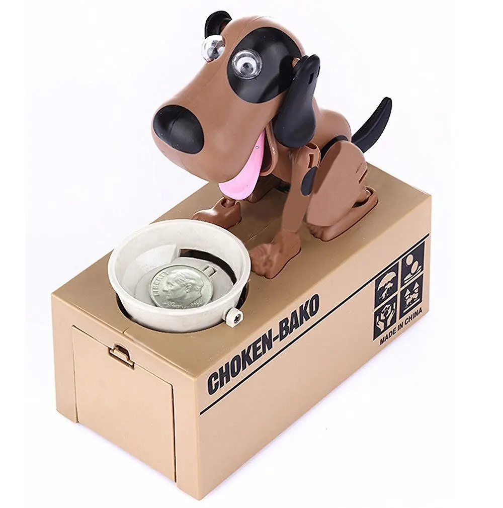 

1 Piece Robotic Dog Banco Canino Money Box Money Bank Automatic Stole Coin Piggy Bank Money Saving Box Moneybox Gifts for kid