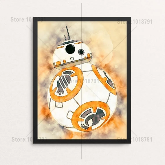 

5d Diy Diamond Painting Cross Stitch BB8 Star Wars Rhinestones Diamond embroidery Diamond mosaic Home Decoration