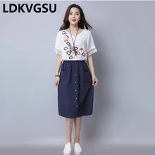 Лето-осень юбки Для женщин Повседневное хлопок белье сплошной свободные карманы и пуговицы Kness Длина корейский стиль женские юбки Is709