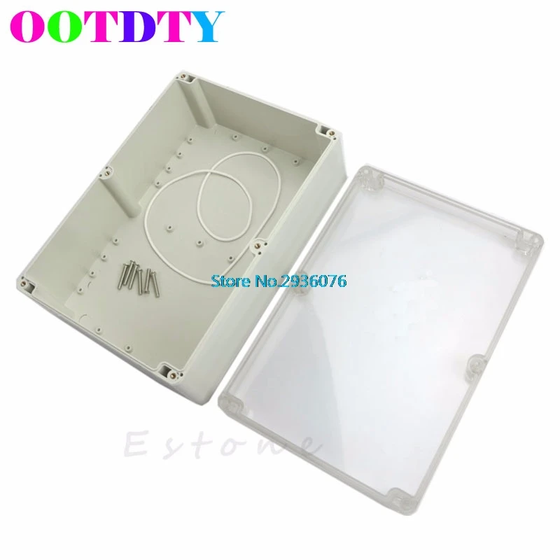 

OOTDTY 265x185x95mm Clear Plastic Electronic Waterproof Project Box Enclosure Case APR5_30