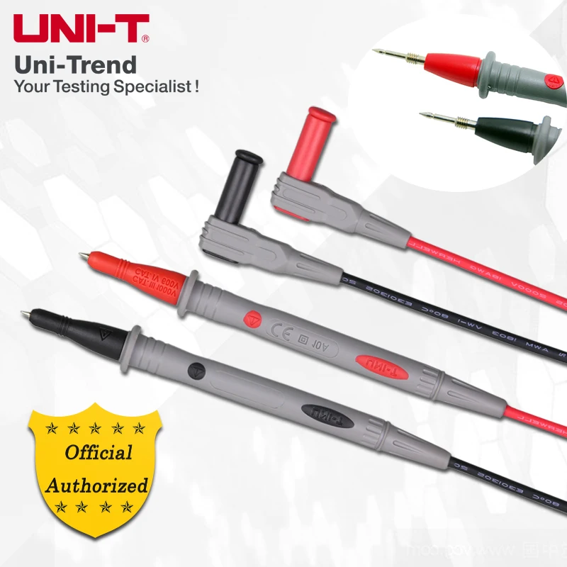 

UNI-T UT-L27 Universal Test Probe; 10A Double Insulated Removable Cap/ Threaded Multimeter Pen, Pen Probe
