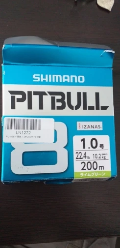 Shimano Pitbull X12 200m 23.4 lb #1.0 Braided PE Line Lime Green from Japan 
