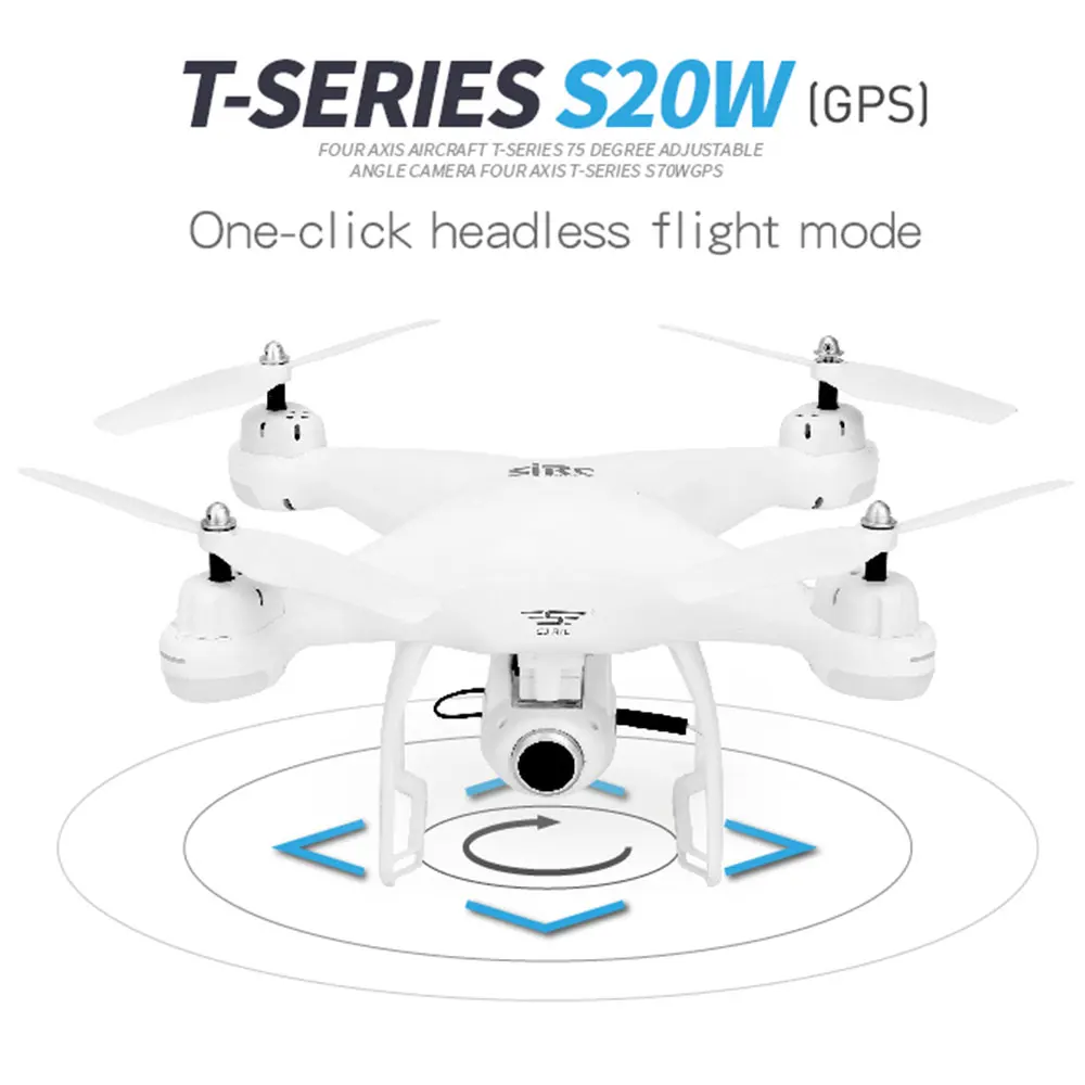 

S20W Drone with Double GPS Dynamic Follow WIFI FPV With 1080P Wide Angle Camera RC Drone Quadcopter Racing Quadcopter