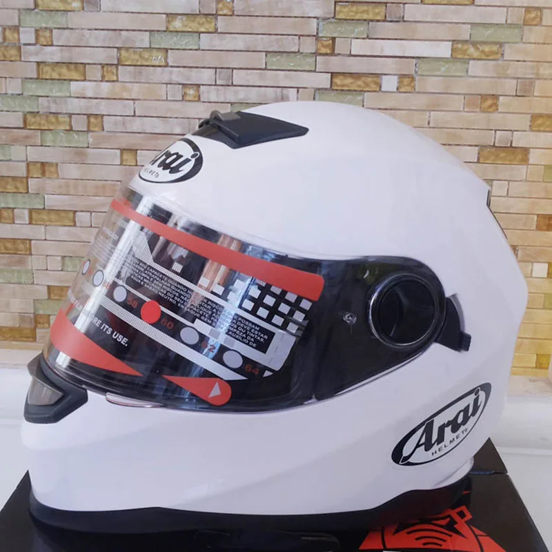 Двойной козырек мотоциклетный шлем подлинный Полнолицевой шлем теплый Casco Высокое качество мотоциклетный шлем capacete белый шлем