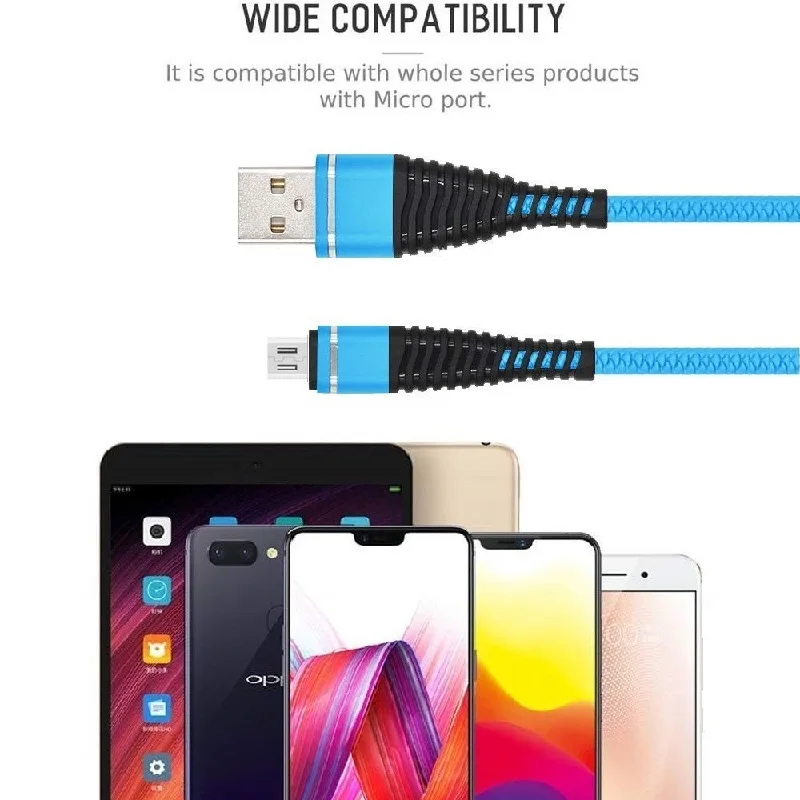 Charger cable Xiaomi Redmi 4X micro usb cable spiral spring cable extension cable for Xiaomi Redmi 4X charging cable