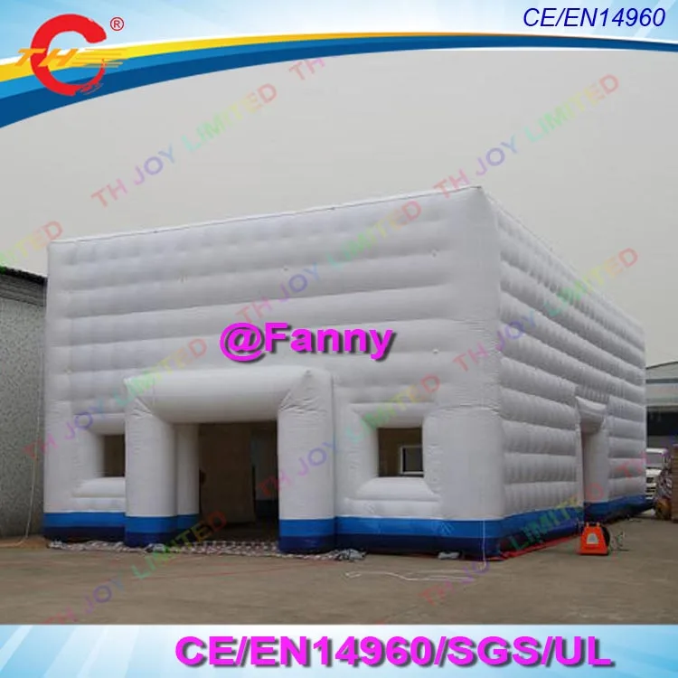 

10x10m Giant Party Event Inflatable Cube Tent, Inflatable Marquee Tent Inflatable white wedding tent, free air ship to door