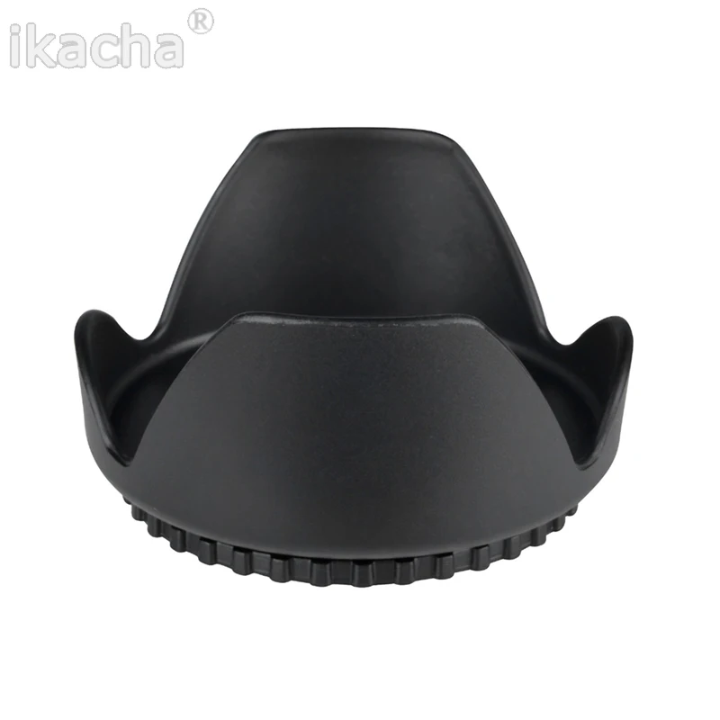 Universal Petal Lens Hood 49mm-82mm Screw-in Tulip Flower Filter Thread Camera