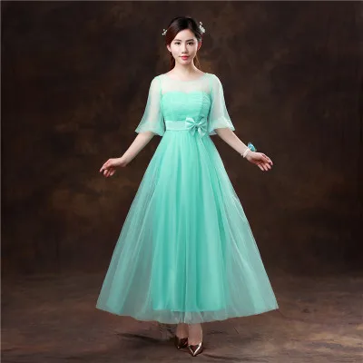 Распродажа, недорогое платье подружки невесты на одно плечо, китайское голубое бирюзовое длинное платье подружки невесты es Sw1805 - Цвет: C