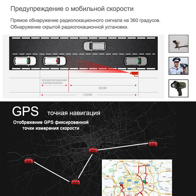  Dash cam XPX G585-STR Car dvr 3 in 1 GPS Radar Dvr Car DVR Camera car Full HD 1080P G-srnsor Monito
