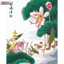 Картина маслом Lotus pond view, Картина на холсте граффити художественные принты, современные настенные искусства и принты Декор для гостиной