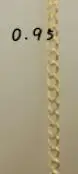1 метр золотое покрытие тонкий Чиан, O-цепочка ручная работа ювелирные изделия, аксессуары, браслеты с подвесками, ширина кулона: 0,95 мм 1 мм 1,2 мм 1,5 мм 1,27 мм J2445 - Цвет: 0.95mm