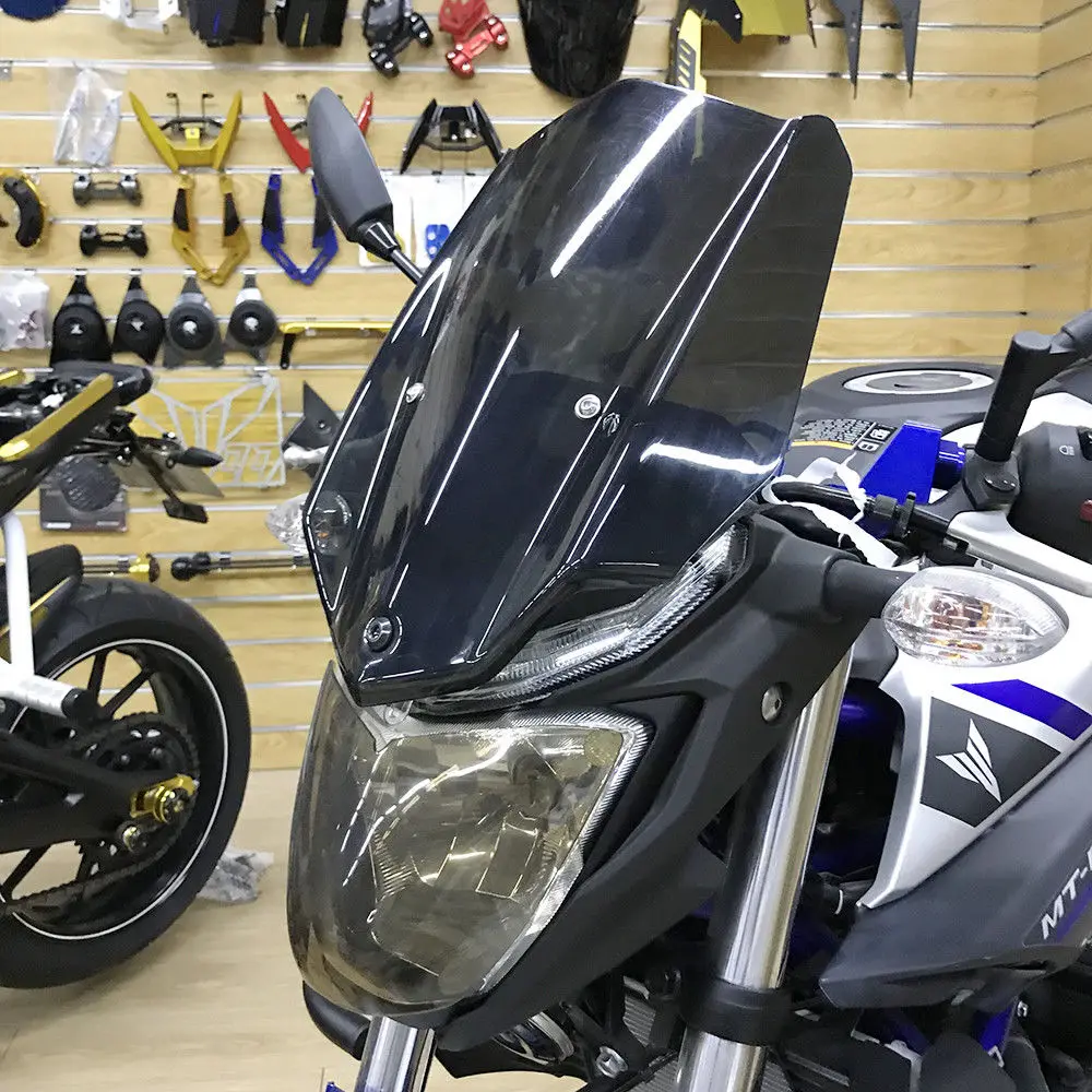 Ветровое стекло с двойными пузырьками для Yamaha MT 03 MT-03 MT03 экран ветровой экран дефлекторы 16-18 аксессуары