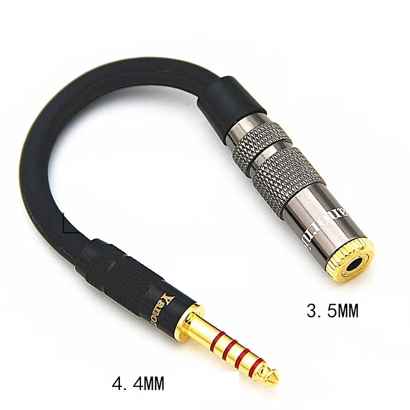 HIFI 4 4MM Balanced Headphone Adapter Audio Cable 4 4 to 3 5mm 2 5mm 6 35mm XLR 4 Pin Male to Female Angle