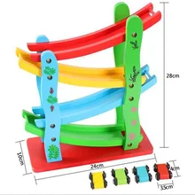 Click Clack Racetrack Wooden Childrens Car Slider Race Track Run Toy Spare Car