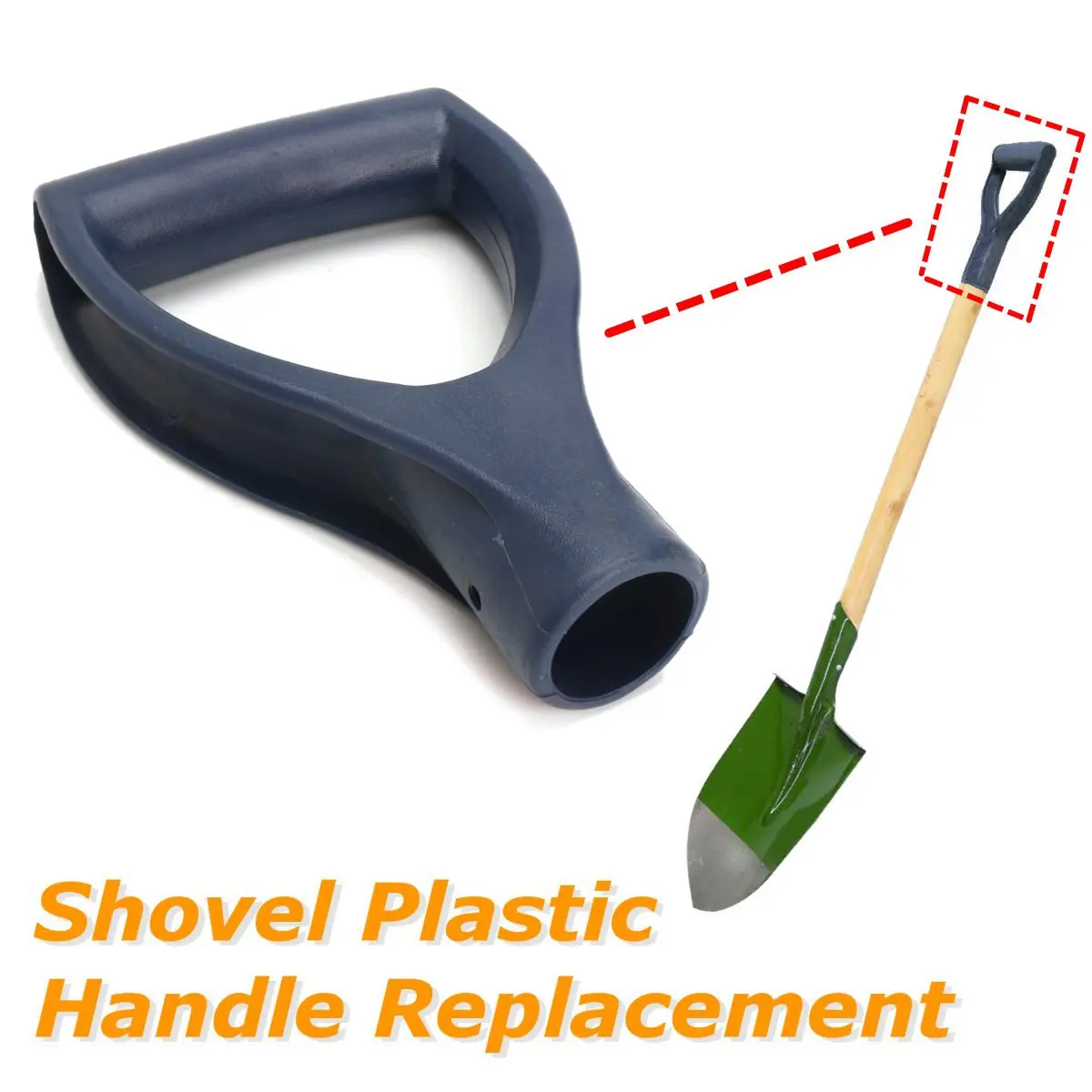 Plastic Shovel Handle Replacement Fork Spade Snow Scoop Handle Digging