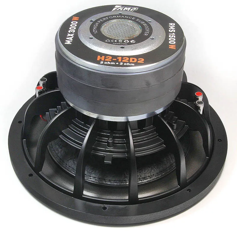 Amplificador H2-12D2 Universal 12 pulgadas Subwoofer de coche Max 1500 W HIFI fuerte bajo Audio automático altavoz Woofer para el hogar Amplificador H2-12D2 Universal 12 pulgadas Subwoofer de coche Max 1500 W HIFI fuerte bajo Audio automático altavoz Woofer para el hogar