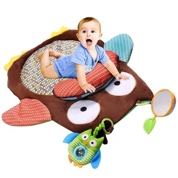 

Cute Cartoon Owl Baby Infant Tummy Time Crawling Play Mat Kids Carpet Rugs Game Pad Pillow Baby Activity Mat Educational Toy