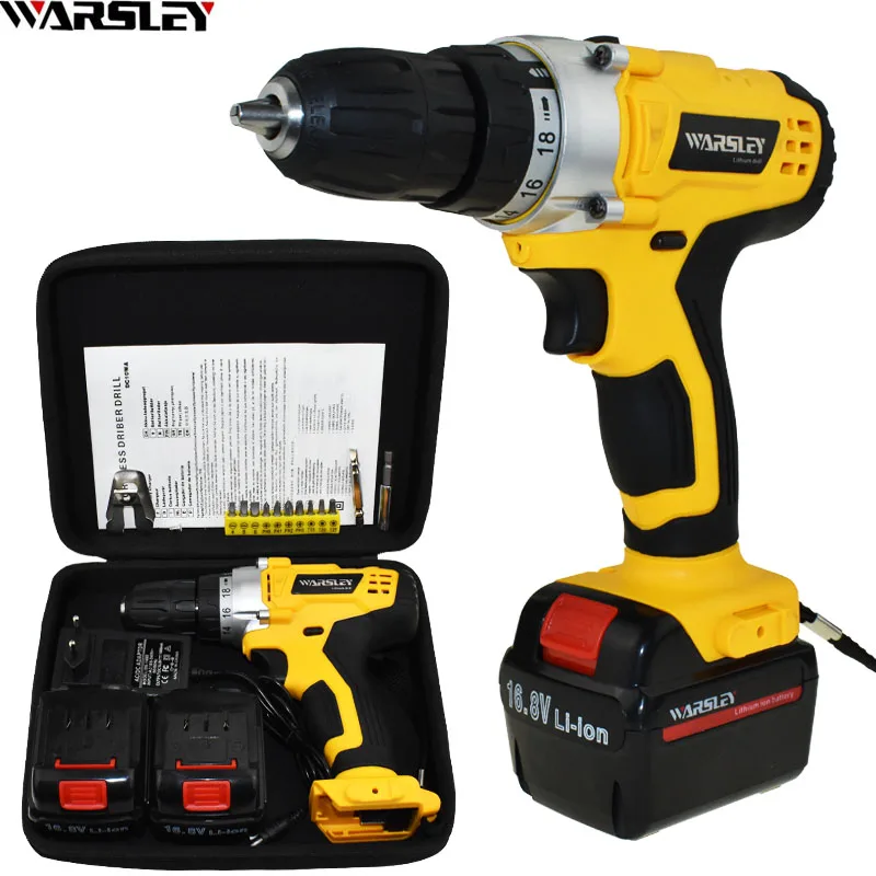 

16.8v Power Tools Cordless Drill Electric Drill Battery Drill Electric Screwdriver Batteries Screwdriver Mini Drilling Eu Plug