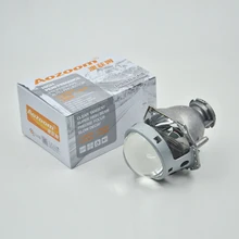 Aozoom 2 pcs 3.0 Hela Polegada 5A Estilo de Alta Qualidade Lente Do Farol HID Bi Xenon Lente Do Projetor