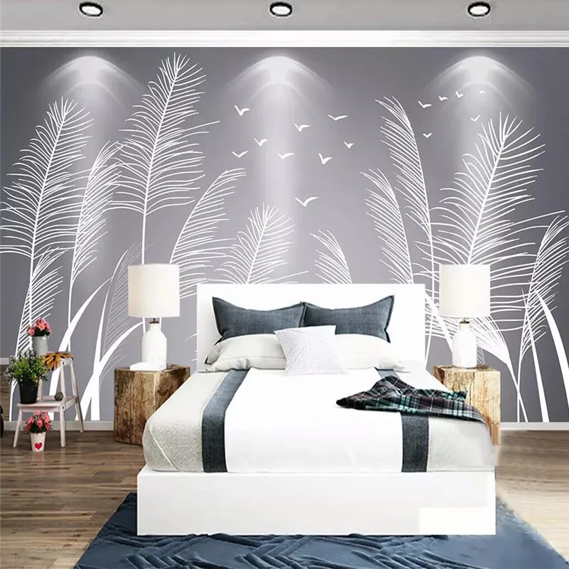 Simple flower sofa bed head wall professional production mural factory wholesale wallpaper mural poster photo wall Simple flower sofa bed head wall professional production mural factory wholesale wallpaper mural poster photo wall