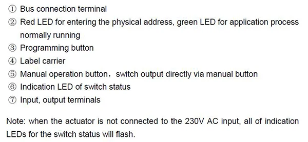 KNX Switch Actuator 8 fold 6A 5