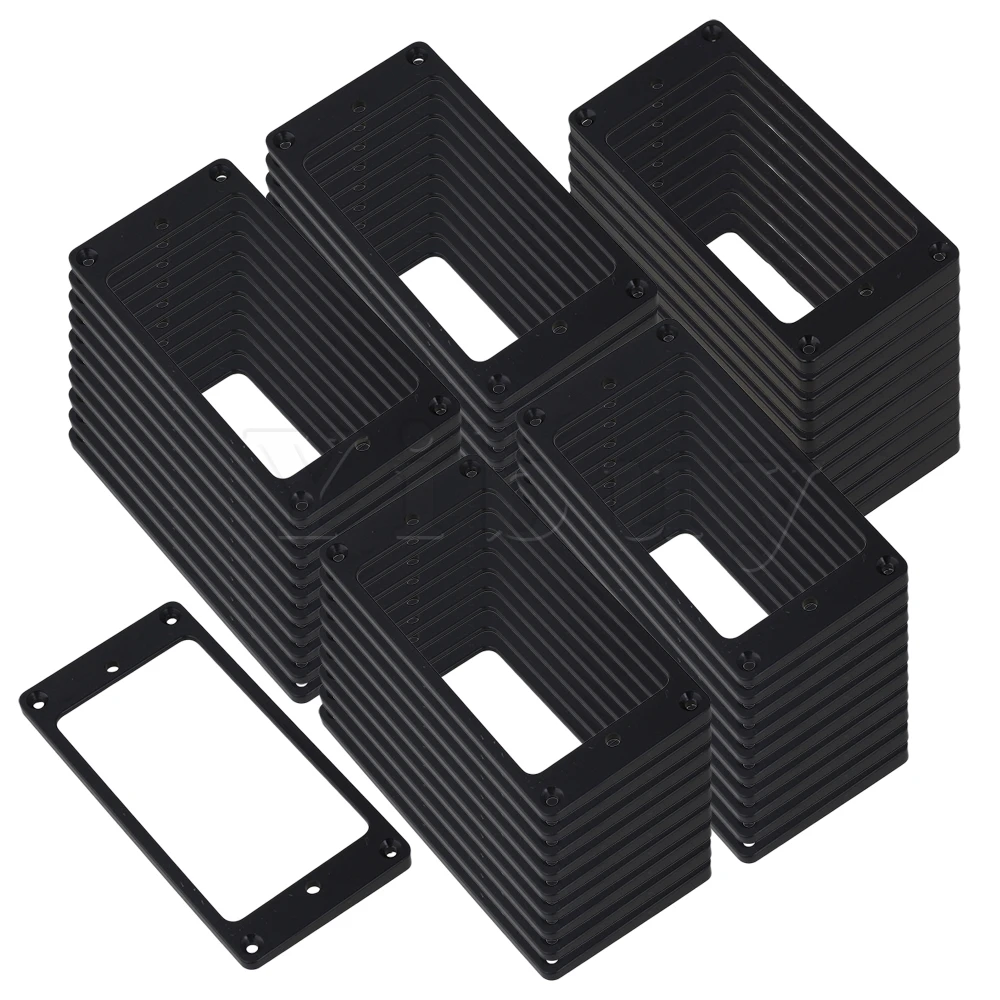 

Yibuy Black Humbucker Pickup Ring Flat Bottom For Electric Guitar Set of 25