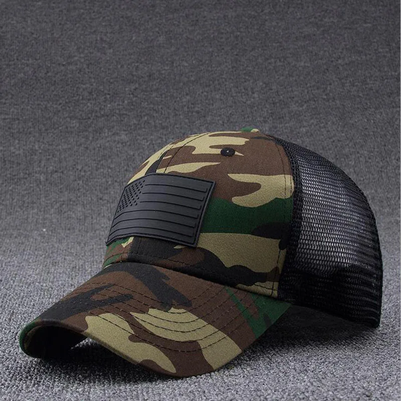 

Seioum Camo Mesh Baseball Cap Men Camouflage Bone Masculino Summer Hat Men Army Cap Trucker Snapback Hip Hop Dad Hat