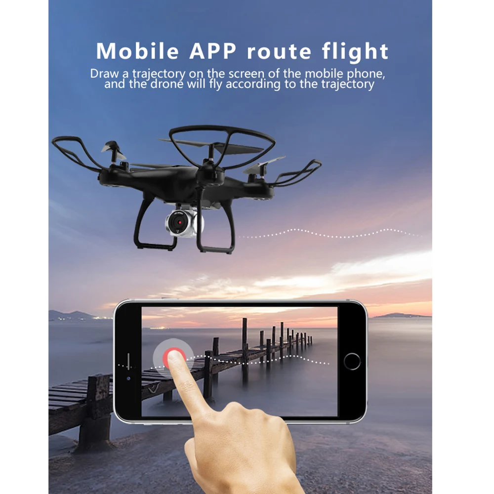 Utoghter 69601 2.4G 6-Axis Gyro RC Drone With Camera Quadcopter Altitude Hold 3D Flip Headless Selfie Drone Quad Helicopter (1)