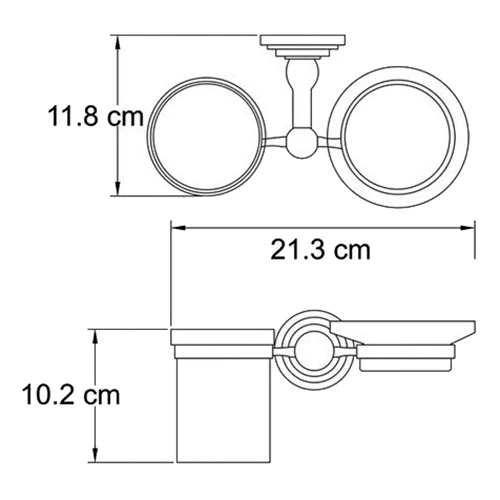 Держатель мыльницы и стакана WasserKRAFT Isar K-7326