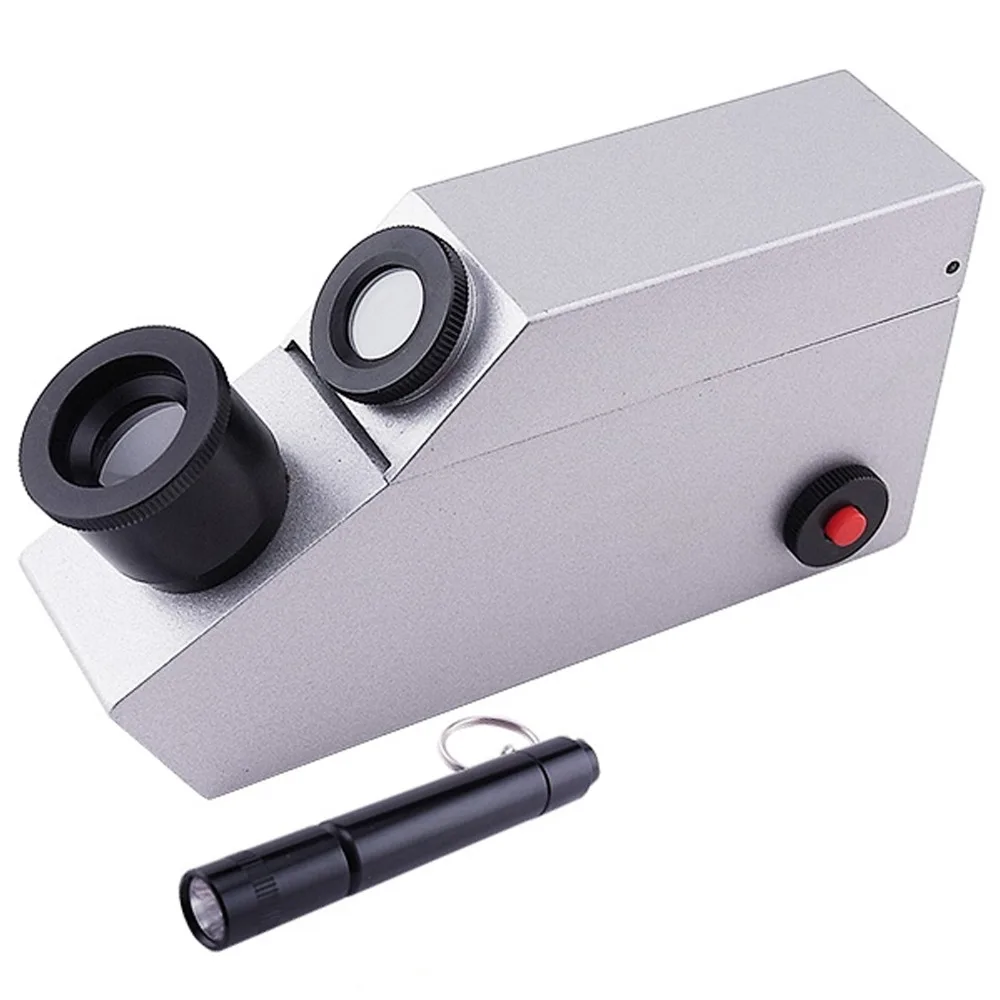 

1.30~1.81 RI range Gem Gemstone Gemology Refractometer w/ built-in LED & external Light Source Index Oil Polarizing Filter