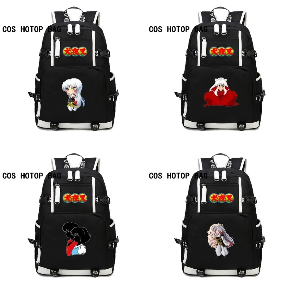 

Anime Inuyasha backpack Cosplay men women student bag backpack travel bag computer bag Laptop Backpacks 7 style